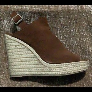 Steve Madden Suede Wedge Heel Sandals